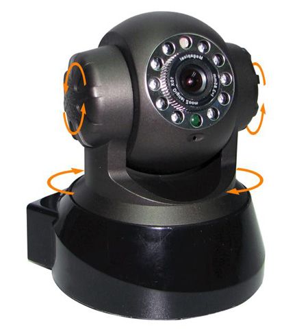 Camera IP com Infra / PanTilt e Controle Via Internet