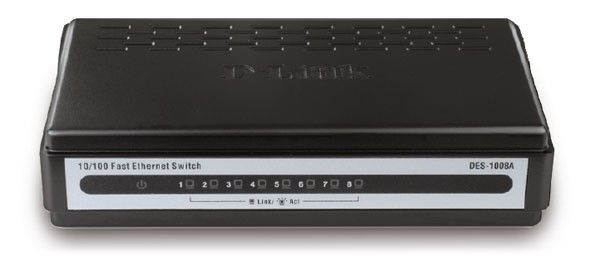 Switch 8 Portas 10/100Mbits D-link DES-1008A